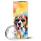 Pet Lover Stainless Steel Tumbler - 20 oz Insulated Travel Cup for Dog and Cat Owners - Size: 20 OZ | Pack Of: 1 | Collection name: Hippie dawg - Pets Perfect