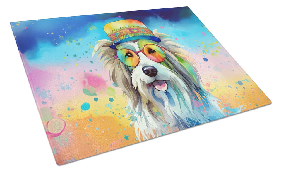 Hippie Dawg Glass Cutting Board - Large, Bernese mountain dog 2458, view 11