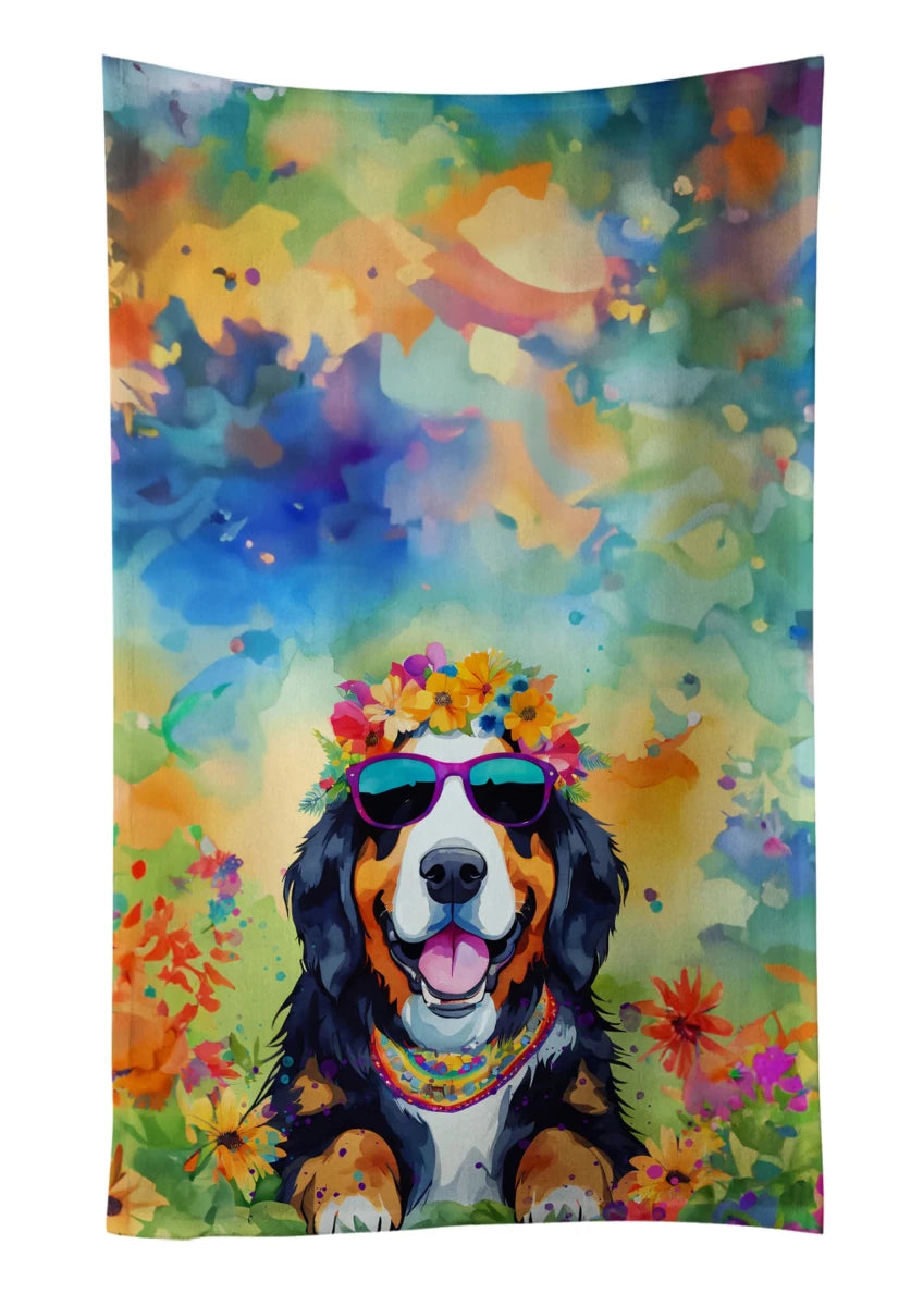 Hippie Dawg Kitchen Towel - 25HX15W, 194030852774/Bernese mountain dog 2459, view 12