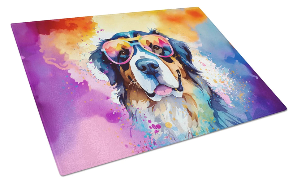 Hippie Dawg Glass Cutting Board - Large, Bernese mountain dog 2461, view 14