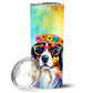 Pet Lover Stainless Steel Tumbler - 20 oz Insulated Travel Cup for Dog and Cat Owners - Size: 20 OZ | Pack Of: 1 | Collection name: Hippie dawg - Pets Perfect