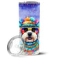 Pet Lover Stainless Steel Tumbler - 20 oz Insulated Travel Cup for Dog and Cat Owners - Size: 20 OZ | Pack Of: 1 | Collection name: Hippie dawg - Pets Perfect
