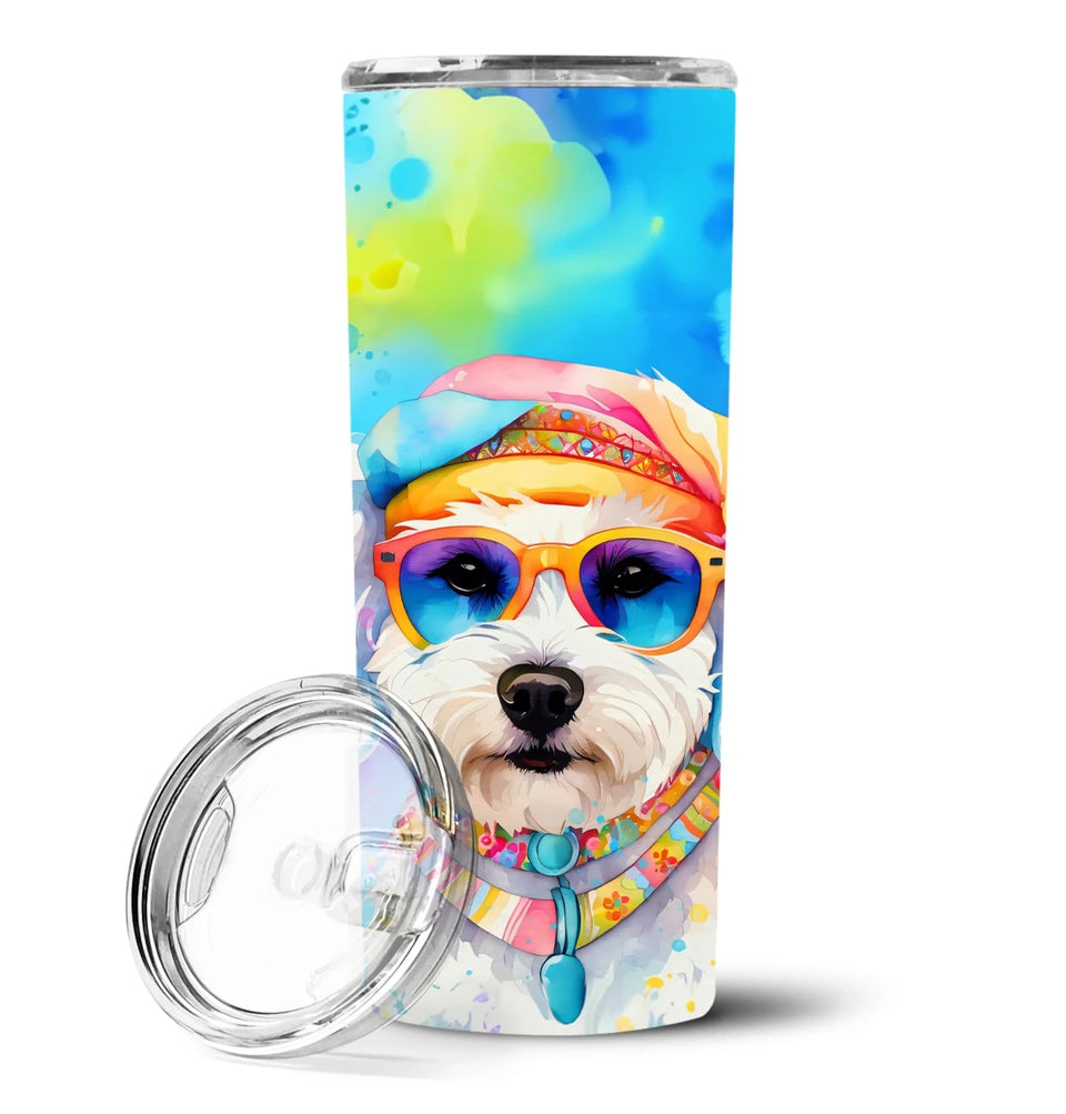 Pet Lover Stainless Steel Tumbler, 20 oz, Black Labrador Hippie Dawg-194030819968/Labrador black 2520, view 19