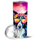 Pet Lover Stainless Steel Tumbler - 20 oz Insulated Travel Cup for Dog and Cat Owners - Size: 20 OZ | Pack Of: 1 | Collection name: Hippie dawg - Pets Perfect