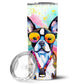 Pet Lover Stainless Steel Tumbler - 20 oz Insulated Travel Cup for Dog and Cat Owners - Size: 20 OZ | Pack Of: 1 | Collection name: Hippie dawg - Pets Perfect