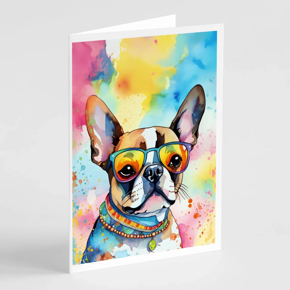 Hippie Dawg Greeting Cards - 5 x 7, Boxer 2471, view 24