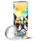 Pet Lover Stainless Steel Tumbler - 20 oz Insulated Travel Cup for Dog and Cat Owners - Size: 20 OZ | Pack Of: 1 | Collection name: Hippie dawg - Pets Perfect