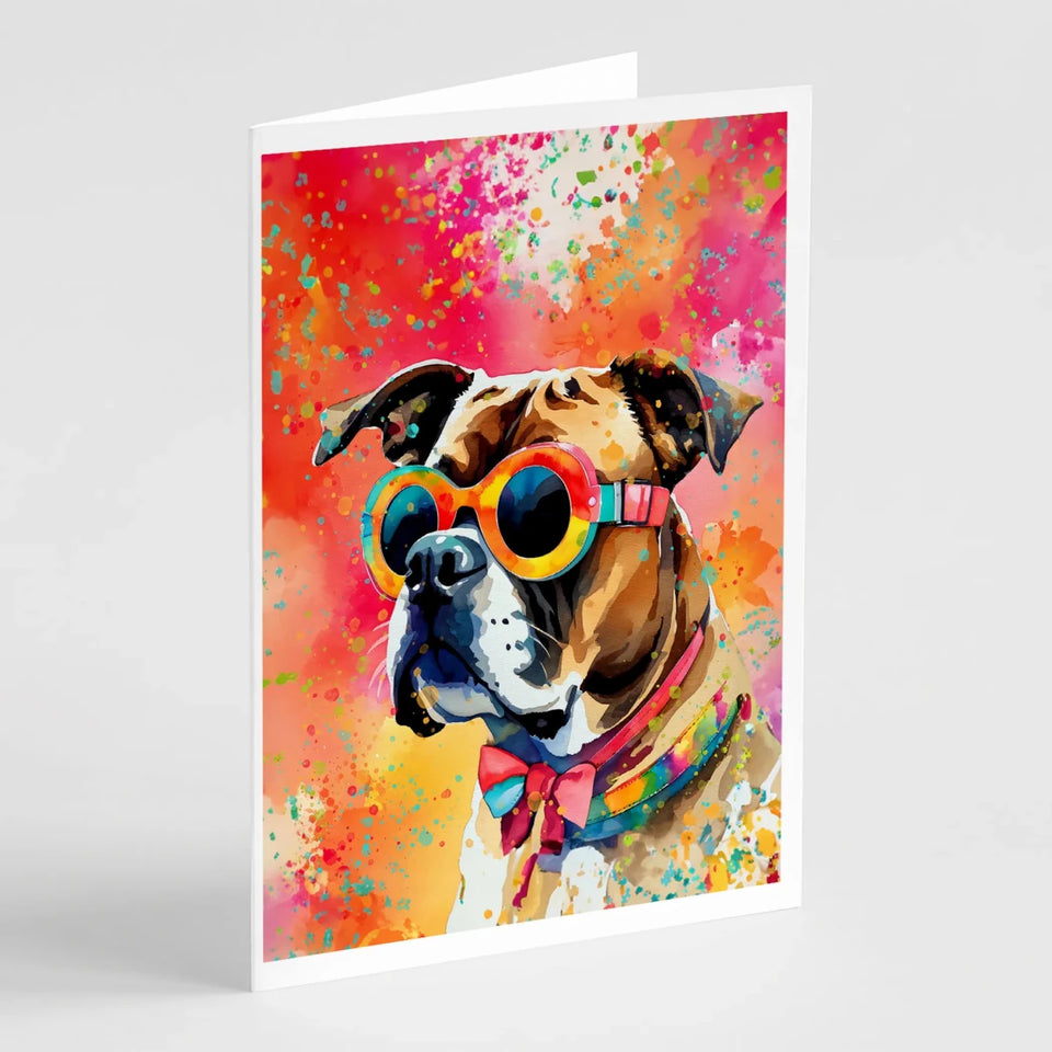 Hippie Dawg Greeting Cards - 5 x 7, Boxer 2474, view 27