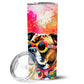 Pet Lover Stainless Steel Tumbler - 20 oz Insulated Travel Cup for Dog and Cat Owners - Size: 20 OZ | Pack Of: 1 | Collection name: Hippie dawg - Pets Perfect