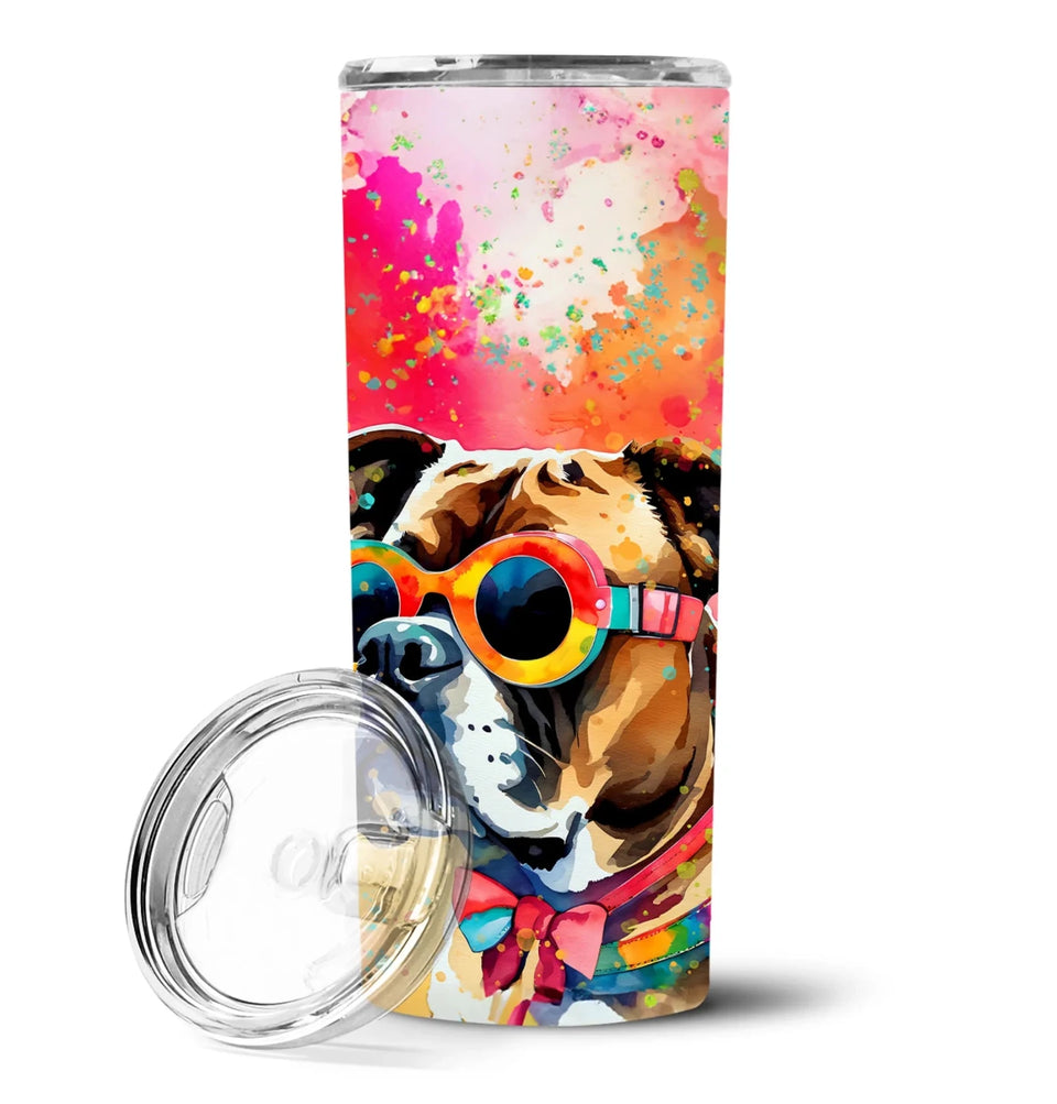 Pet Lover Stainless Steel Tumbler, 20 oz, Boxer Hippie Dawg-194030819500/Boxer 2474, view 30