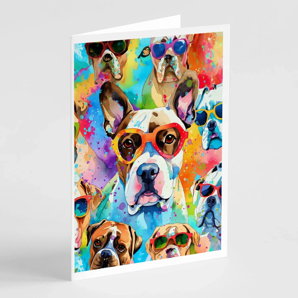 Hippie Dawg Greeting Cards - 5 x 7, English bulldog 2475, view 28