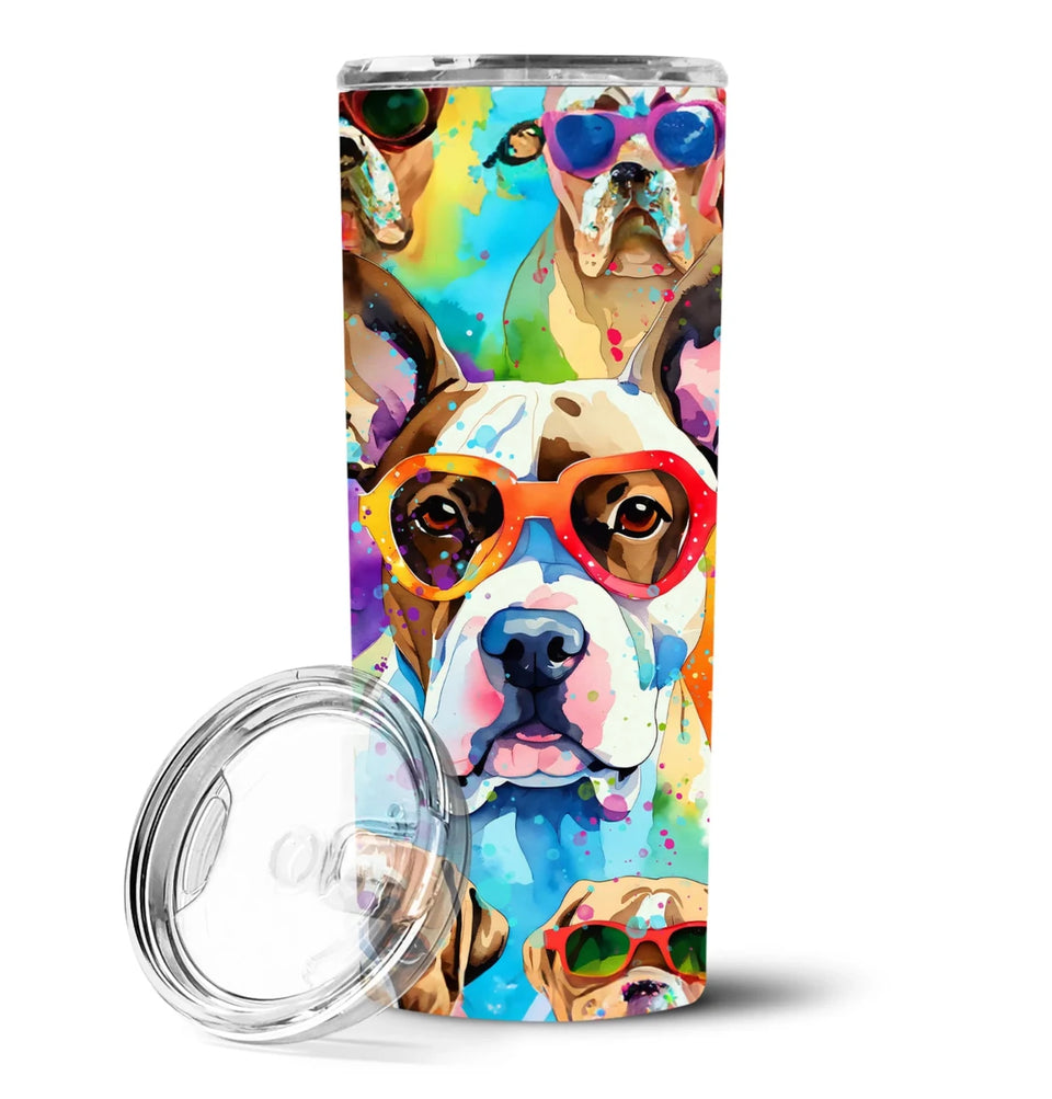 Pet Lover Stainless Steel Tumbler, 20 oz, Bullmastiff Hippie Dawg-194030819531/Bullmastiff 2477, view 31