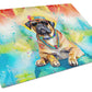 Hippie Dawg Glass Cutting Board - Size: LARGE | Pack Of: 1 | Collection name: Hippie dawg - Pets Perfect