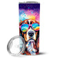 Pet Lover Stainless Steel Tumbler - 20 oz Insulated Travel Cup for Dog and Cat Owners - Size: 20 OZ | Pack Of: 1 | Collection name: Hippie dawg - Pets Perfect