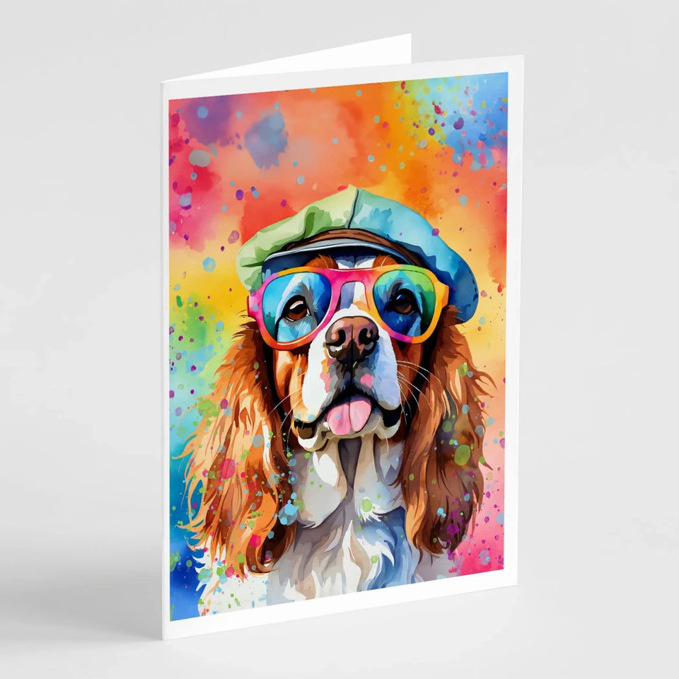 Hippie Dawg Greeting Cards - 5 x 7, Cavalier spaniel 2486, view 39