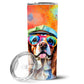Pet Lover Stainless Steel Tumbler - 20 oz Insulated Travel Cup for Dog and Cat Owners - Size: 20 OZ | Pack Of: 1 | Collection name: Hippie dawg - Pets Perfect