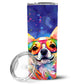 Pet Lover Stainless Steel Tumbler - 20 oz Insulated Travel Cup for Dog and Cat Owners - Size: 20 OZ | Pack Of: 1 | Collection name: Hippie dawg - Pets Perfect