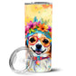 Pet Lover Stainless Steel Tumbler - 20 oz Insulated Travel Cup for Dog and Cat Owners - Size: 20 OZ | Pack Of: 1 | Collection name: Hippie dawg - Pets Perfect