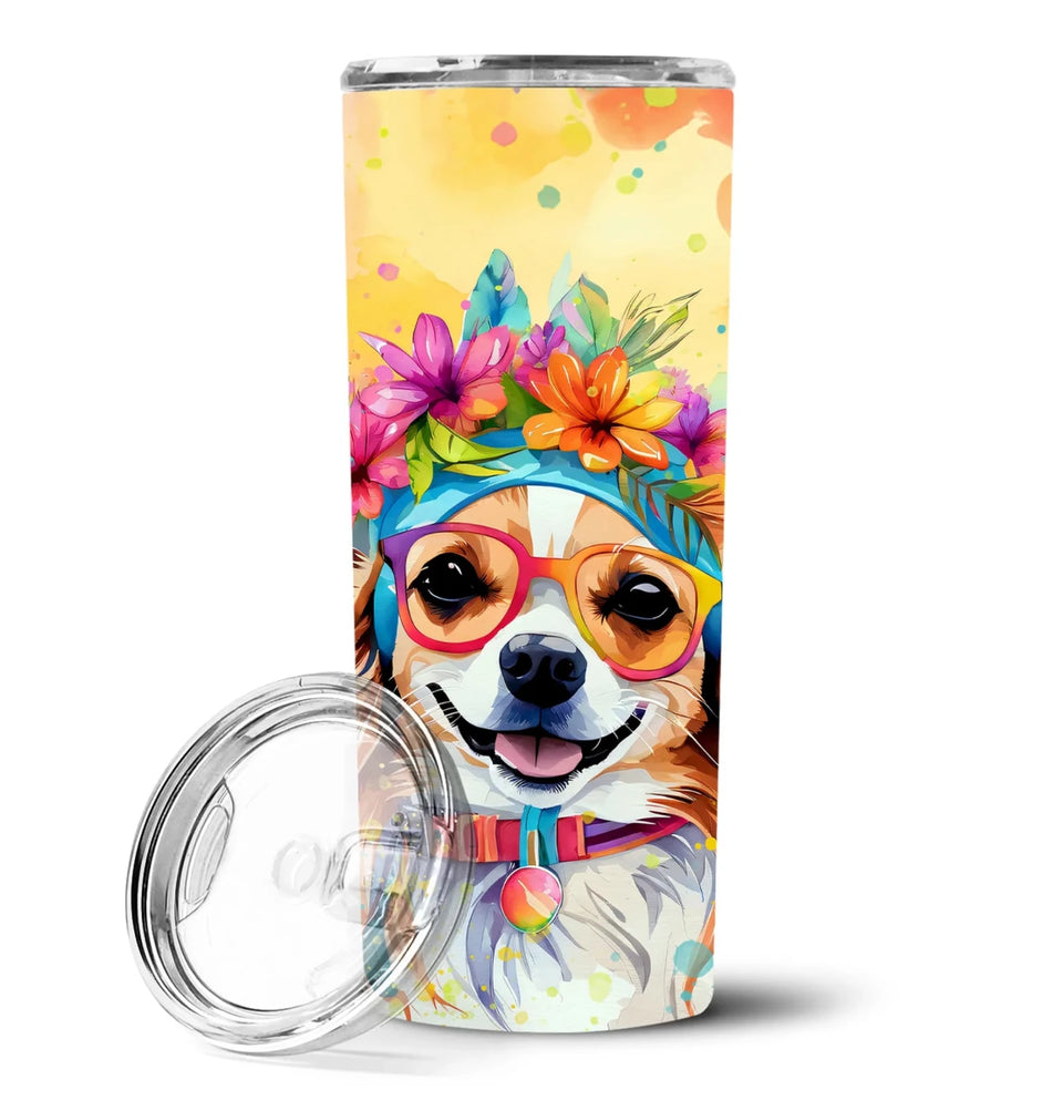 Pet Lover Stainless Steel Tumbler, 20 oz, Chihuahua Hippie Dawg-194030819654/Chihuahua 2489, view 43