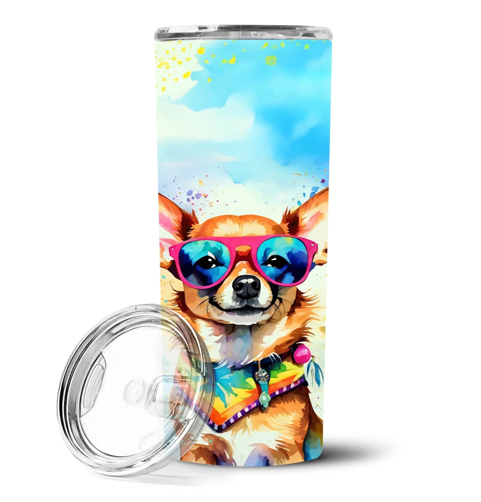Pet Lover Stainless Steel Tumbler, 20 oz, Chocolate Labrador Hippie Dawg-194030819999/Labrador chocolate 2523, view 44
