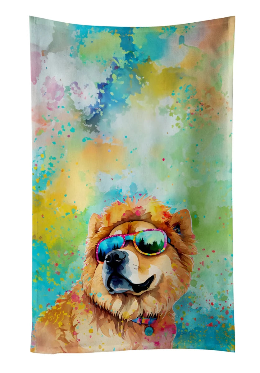 Hippie Dawg Kitchen Towel - 25HX15W, 194030853092/Chow chow 2491, view 44