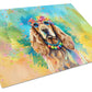 Hippie Dawg Glass Cutting Board - Size: LARGE | Pack Of: 1 | Collection name: Hippie dawg - Pets Perfect