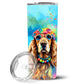 Pet Lover Stainless Steel Tumbler - 20 oz Insulated Travel Cup for Dog and Cat Owners - Size: 20 OZ | Pack Of: 1 | Collection name: Hippie dawg - Pets Perfect
