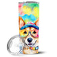 Pet Lover Stainless Steel Tumbler - 20 oz Insulated Travel Cup for Dog and Cat Owners - Size: 20 OZ | Pack Of: 1 | Collection name: Hippie dawg - Pets Perfect