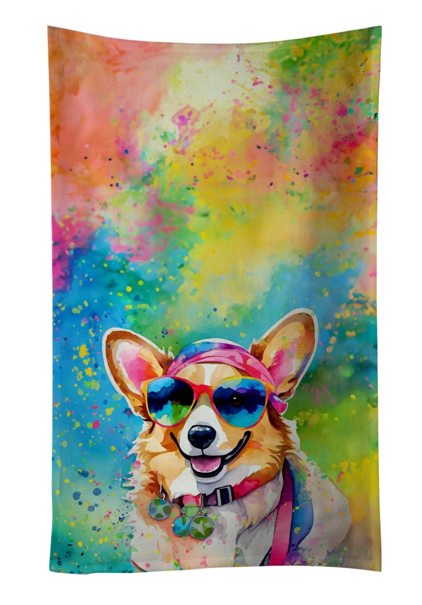Hippie Dawg Kitchen Towel - 25HX15W, 194030853153/Corgi 2497, view 50