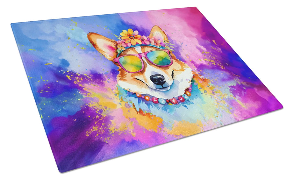 Hippie Dawg Glass Cutting Board - Large, Dachshund 2498, view 51