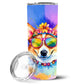 Pet Lover Stainless Steel Tumbler - 20 oz Insulated Travel Cup for Dog and Cat Owners - Size: 20 OZ | Pack Of: 1 | Collection name: Hippie dawg - Pets Perfect