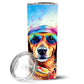 Pet Lover Stainless Steel Tumbler - 20 oz Insulated Travel Cup for Dog and Cat Owners - Size: 20 OZ | Pack Of: 1 | Collection name: Hippie dawg - Pets Perfect