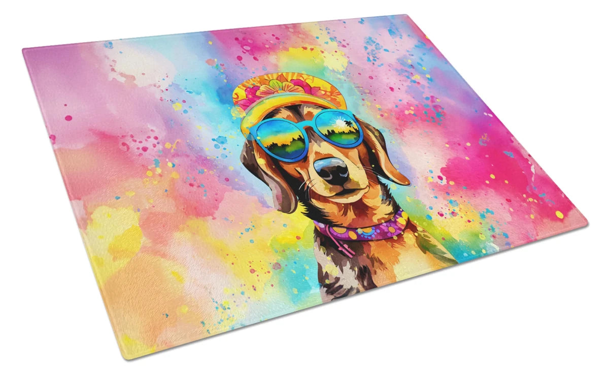 Hippie Dawg Glass Cutting Board - Size: LARGE | Pack Of: 1 | Collection name: Hippie dawg - Pets Perfect