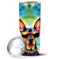 Pet Lover Stainless Steel Tumbler - 20 oz Insulated Travel Cup for Dog and Cat Owners - Size: 20 OZ | Pack Of: 1 | Collection name: Hippie dawg - Pets Perfect