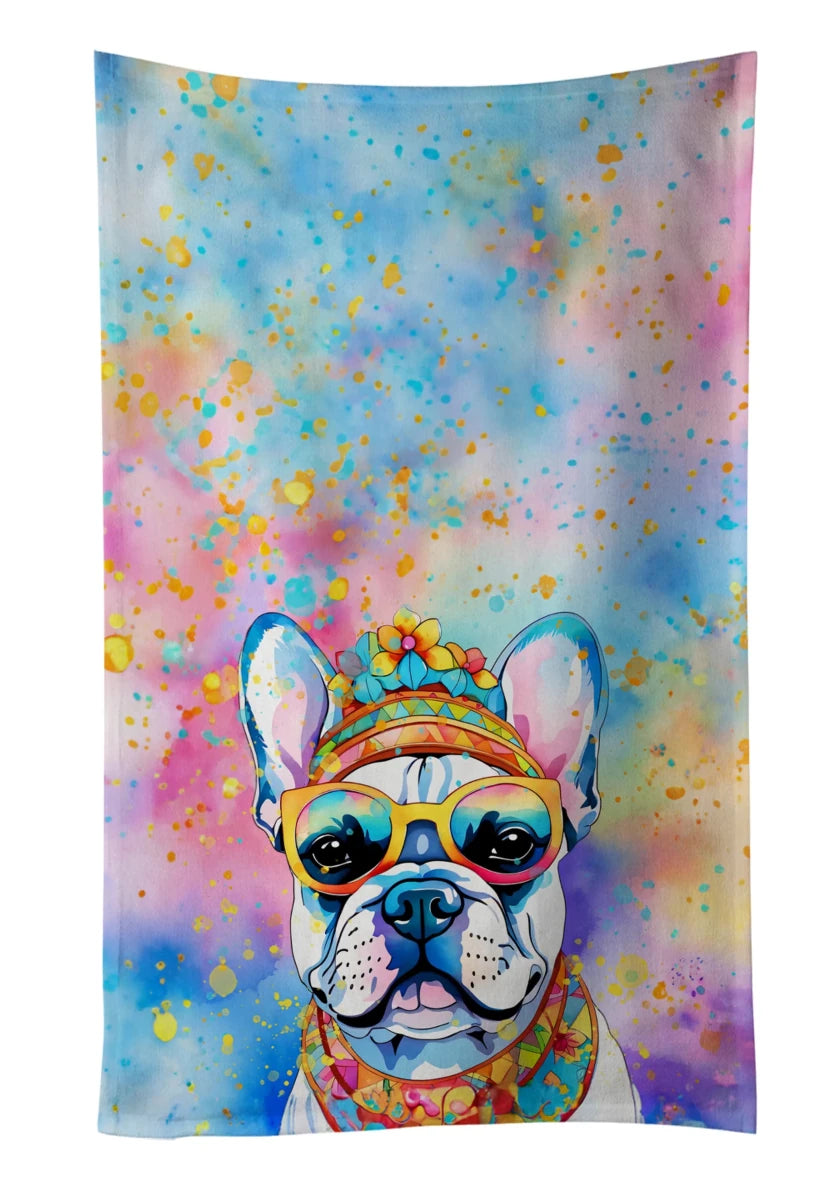 Hippie Dawg Kitchen Towel - 25HX15W, 194030853245/French bulldog 2506, view 59