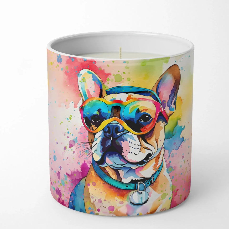 Hippie Dawg Decorative Soy Candle - 10 oz, 194030821206/French bulldog 2507, view 60