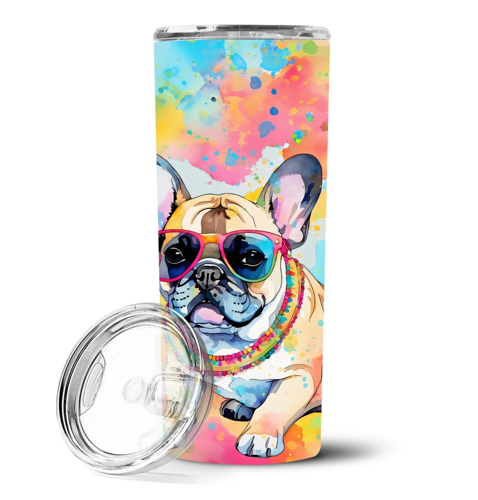Pet Lover Stainless Steel Tumbler, 20 oz, French Bulldog Hippie Dawg-194030819845/French bulldog 2508, view 69