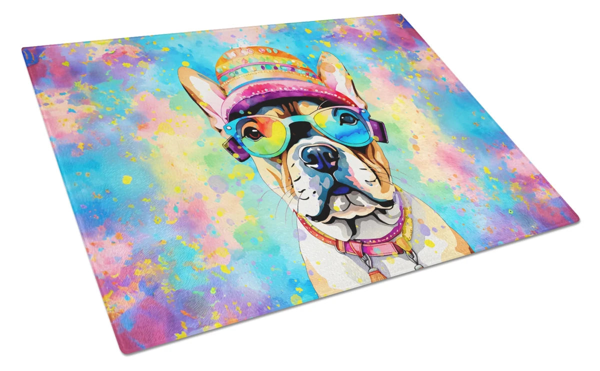 Hippie Dawg Glass Cutting Board - Size: LARGE | Pack Of: 1 | Collection name: Hippie dawg - Pets Perfect