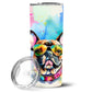 Pet Lover Stainless Steel Tumbler - 20 oz Insulated Travel Cup for Dog and Cat Owners - Size: 20 OZ | Pack Of: 1 | Collection name: Hippie dawg - Pets Perfect