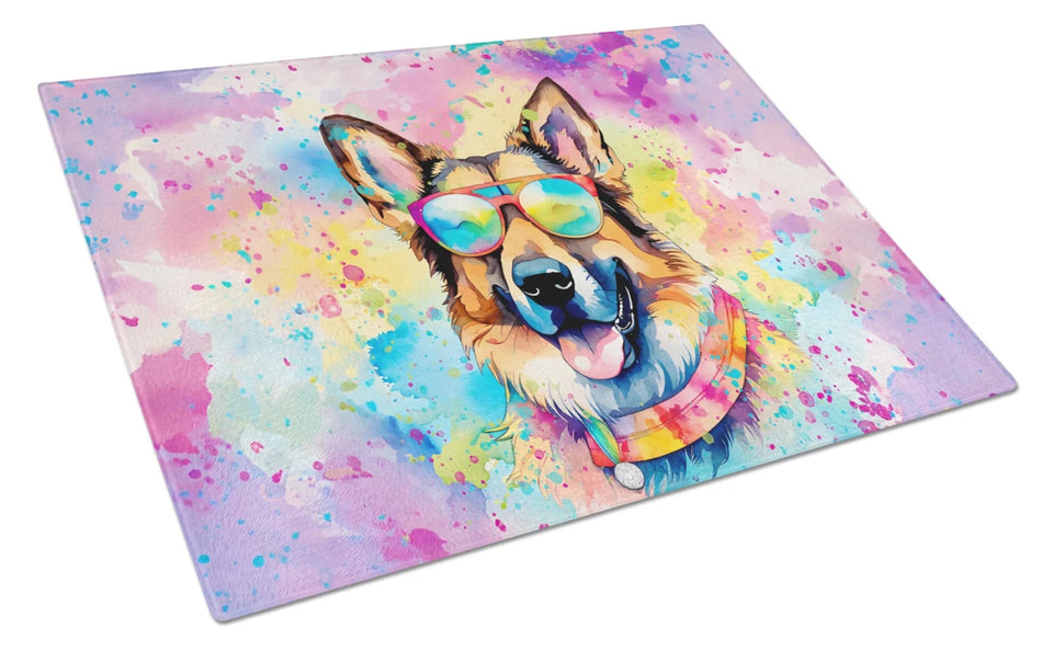 Hippie Dawg Glass Cutting Board - Large, German shepherd 2511, view 64