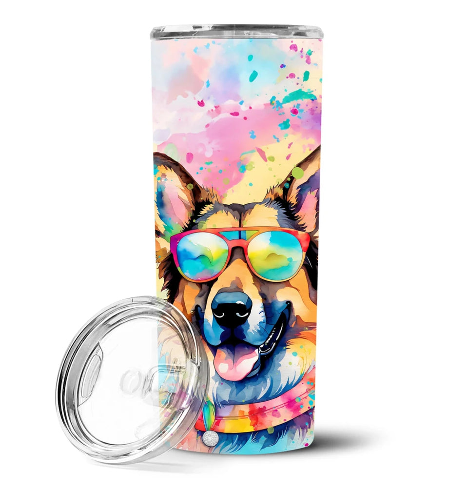 Pet Lover Stainless Steel Tumbler, 20 oz, German Shepherd Hippie Dawg-194030819876/German shepherd 2511, view 72