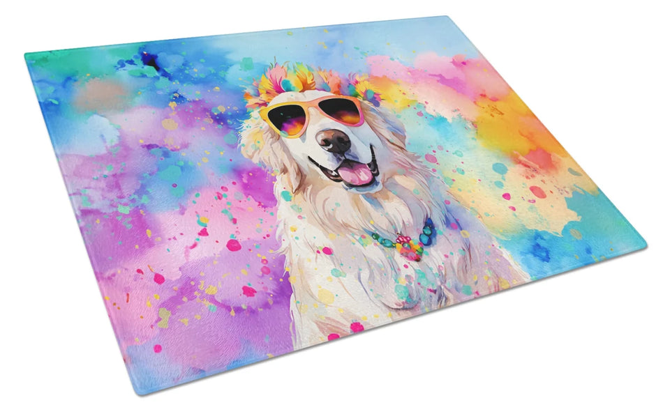 Hippie Dawg Glass Cutting Board - Large, Great pyrenees 2516, view 69