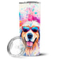 Pet Lover Stainless Steel Tumbler - 20 oz Insulated Travel Cup for Dog and Cat Owners - Size: 20 OZ | Pack Of: 1 | Collection name: Hippie dawg - Pets Perfect
