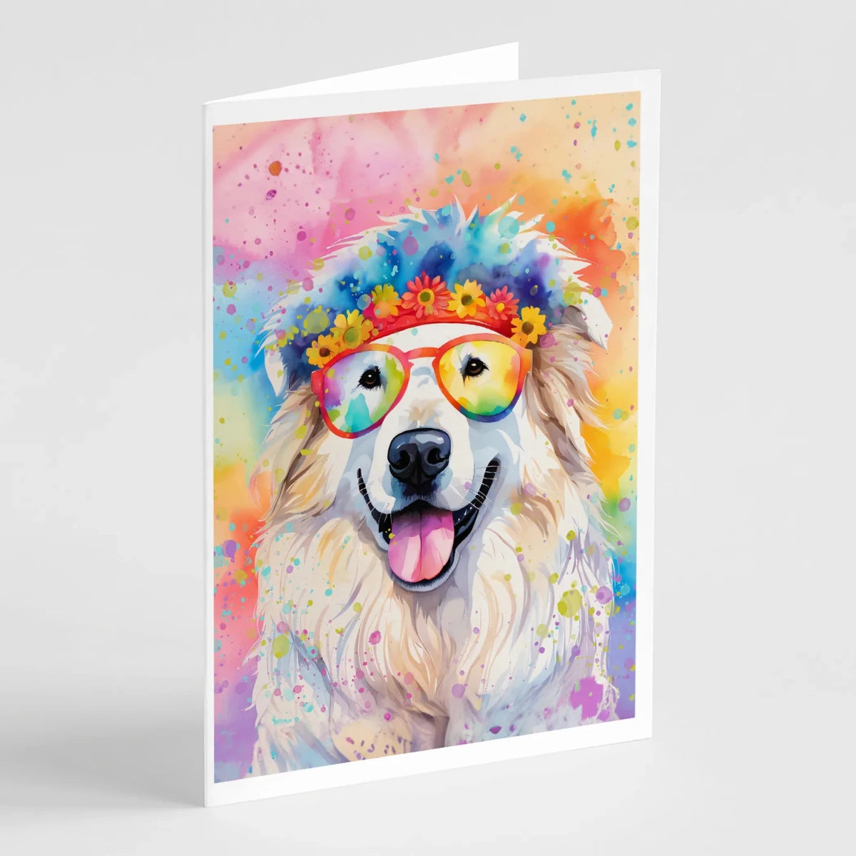 Hippie Dawg Greeting Cards - Size: 5X7 | Pack Of: 1 | Collection name: Hippie dawg - Pets Perfect