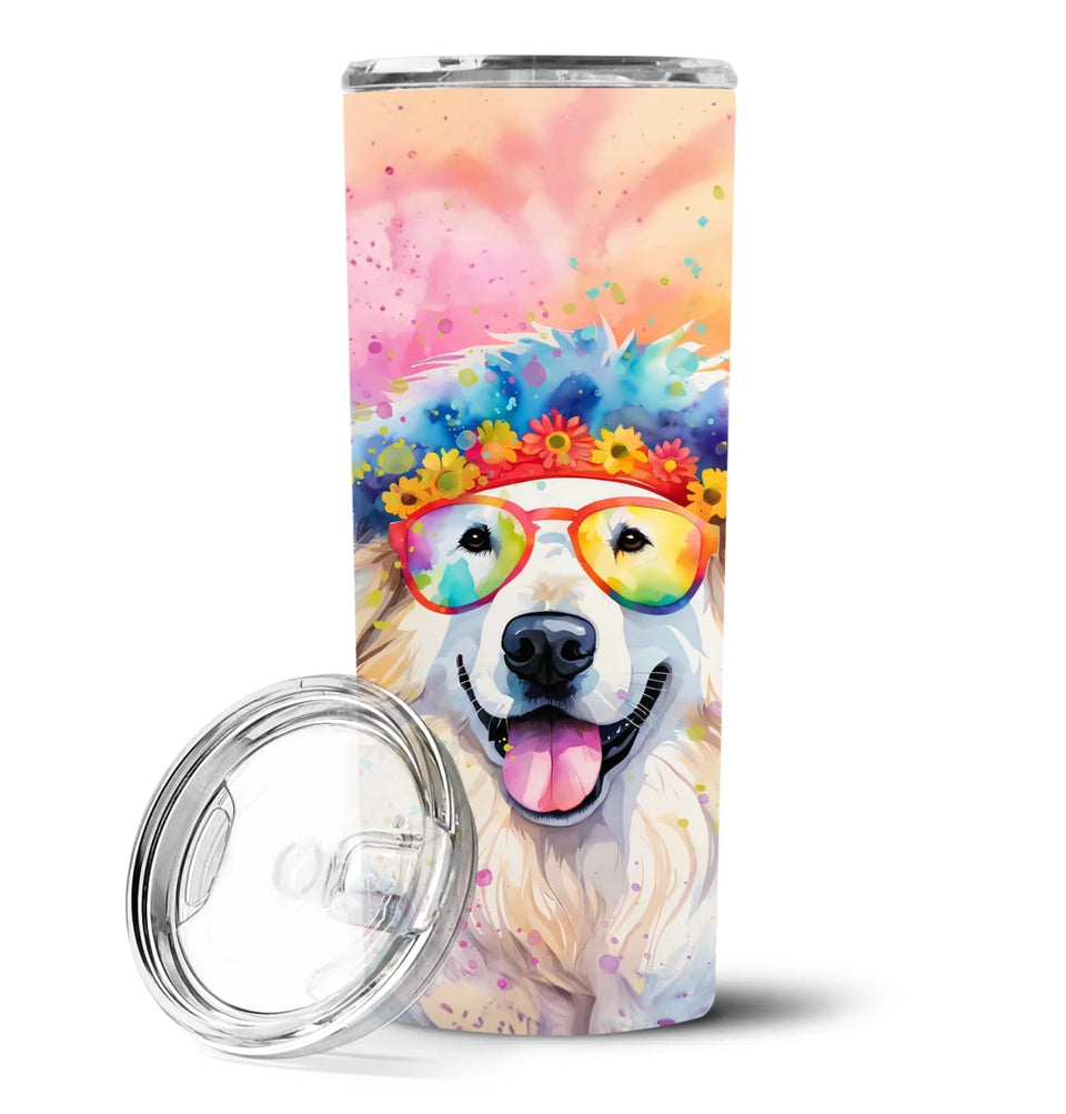 Pet Lover Stainless Steel Tumbler, 20 oz, Great Pyrenees Hippie Dawg-194030819944/Great pyrenees 2518, view 79