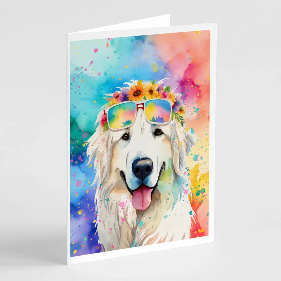Hippie Dawg Greeting Cards - 5 x 7, Keeshond 2519, view 72