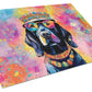 Hippie Dawg Glass Cutting Board - Size: LARGE | Pack Of: 1 | Collection name: Hippie dawg - Pets Perfect