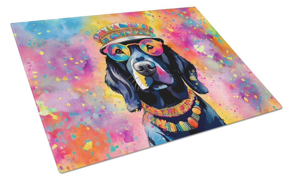 Hippie Dawg Glass Cutting Board - Large, Labrador black 2521, view 74