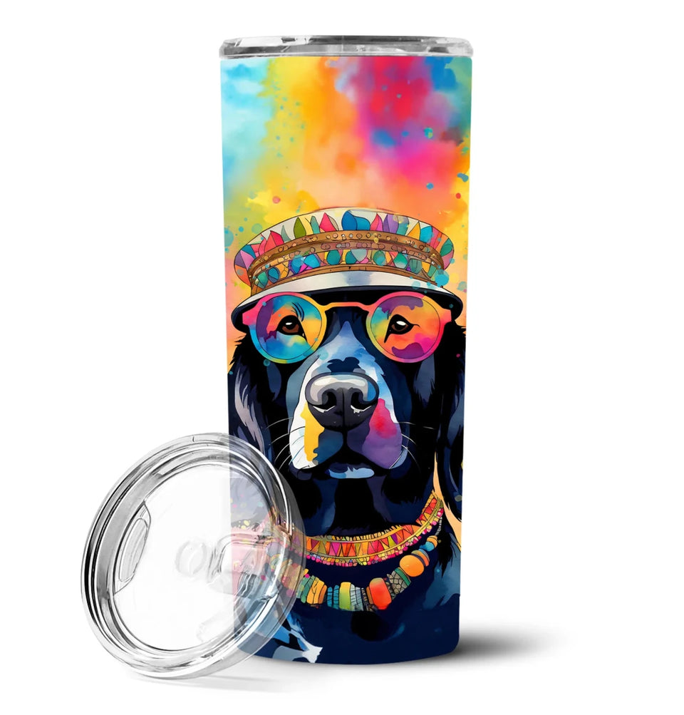 Pet Lover Stainless Steel Tumbler, 20 oz, Black Labrador Hippie Dawg-194030819975/Labrador black 2521, view 20