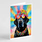 Hippie Dawg Greeting Cards - Size: 5X7 | Pack Of: 1 | Collection name: Hippie dawg - Pets Perfect